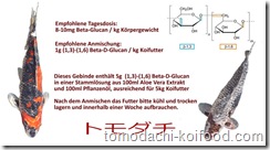 Tomodachi Beta-Glucan der Fitnesstrainer für das Immunsystem unserer Koi